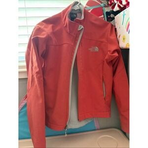 The North Face Apex Bionic Softshell Jacket Womens Small Coral Pink Full Zip